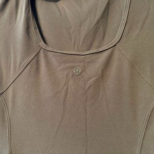 Lululemon Scoop Back Nulu Midi Dress - Size 6 - Brown